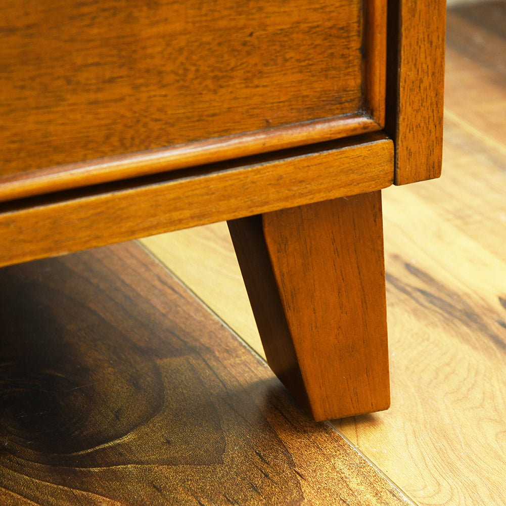 3 - Drawer Solid Wood Nightstand in Brown