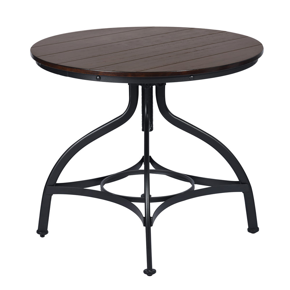 5-Piece Industrial Style Round Bar Table&Stools Set