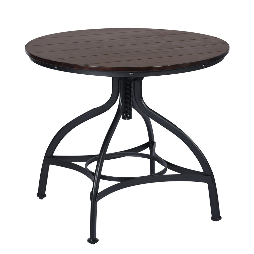 5-Piece Industrial Style Round Bar Table&Stools Set