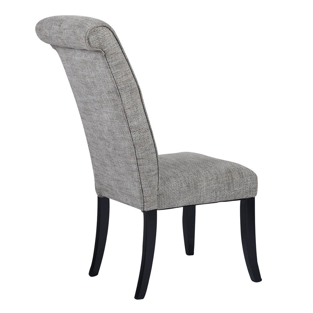 Tufted Upholstered Side Chair/Dinning Chair (Set of 2), Dark Gray