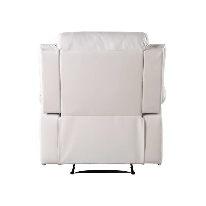 39'' Wide Faux Leather Power Standard Recliner, Beige