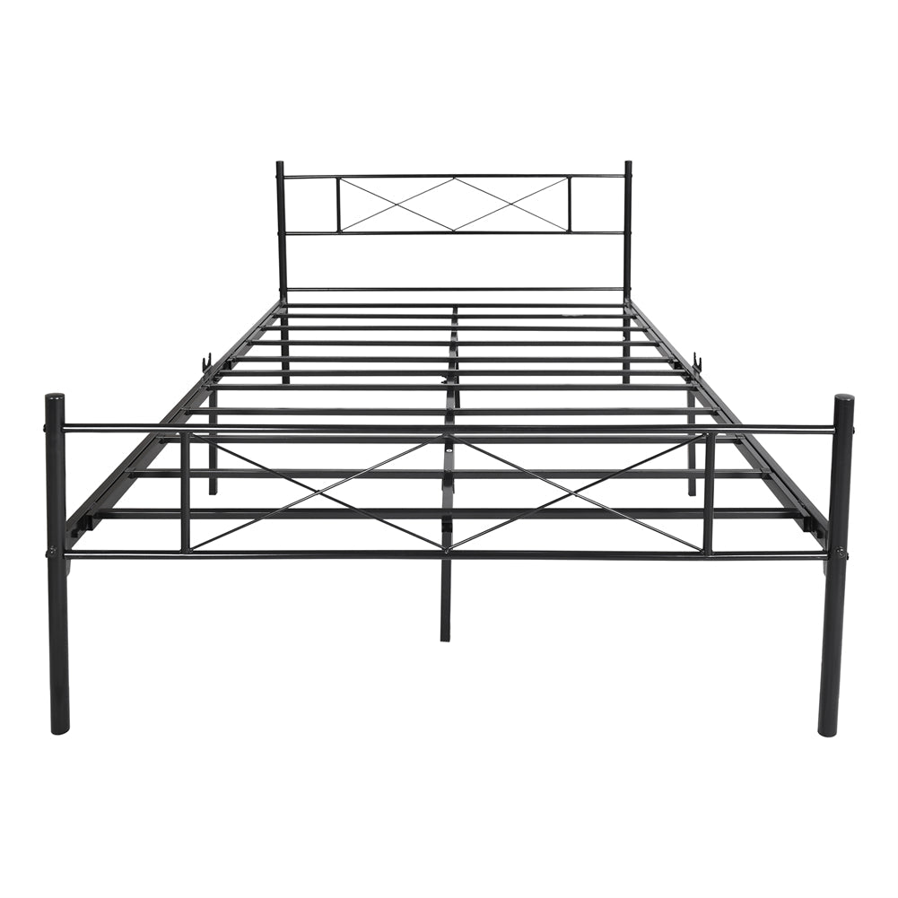 Full Metal Bed Frame with Headboard