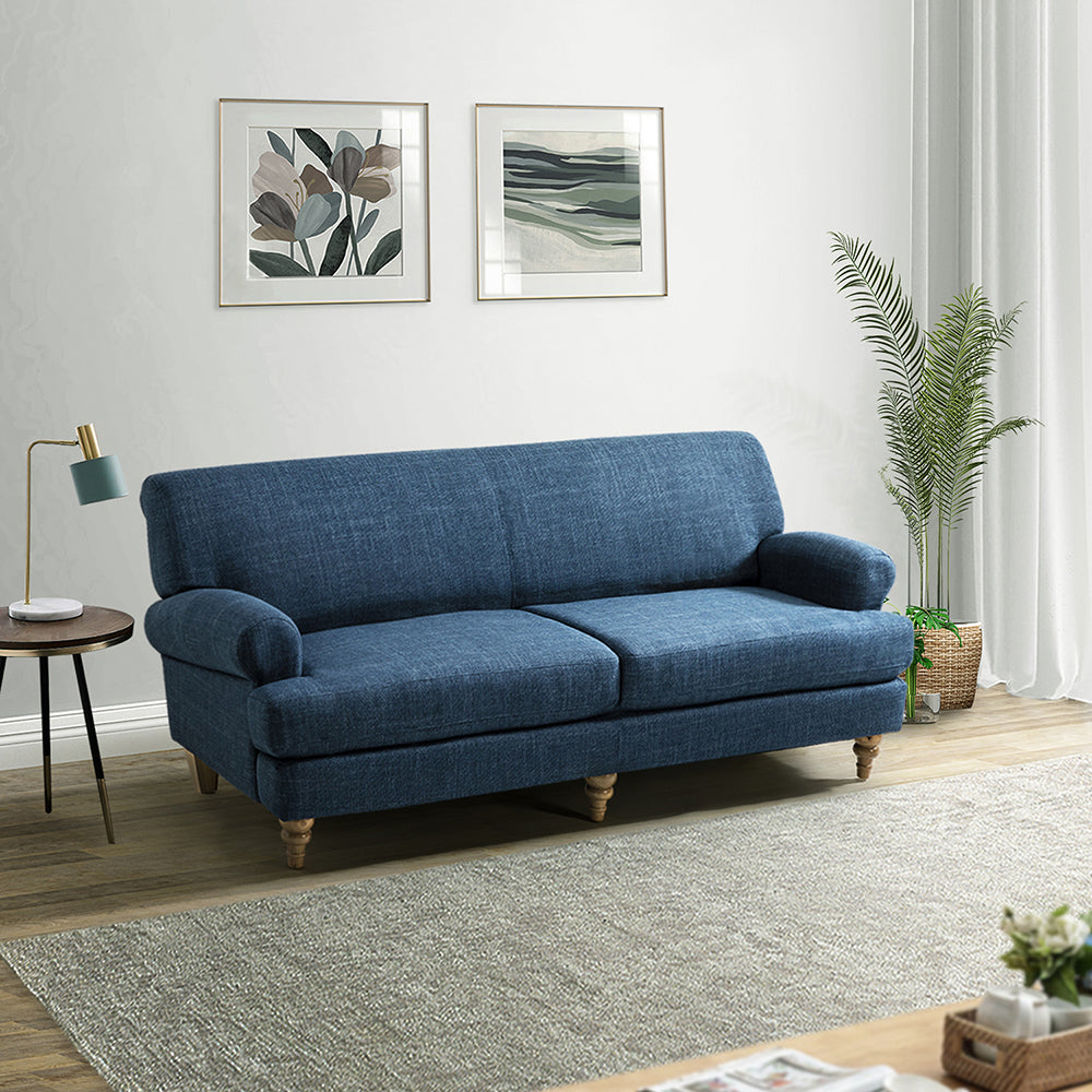 Tufted Sofa with Rolled Arms