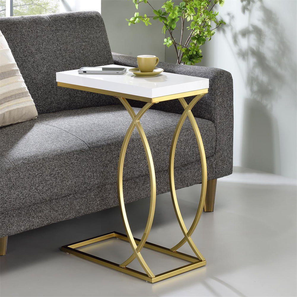 C Shaped End Table