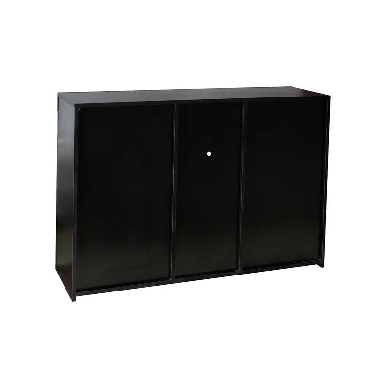 45 Inches Kitchen Sideboard Cupboard with LED Light, Black