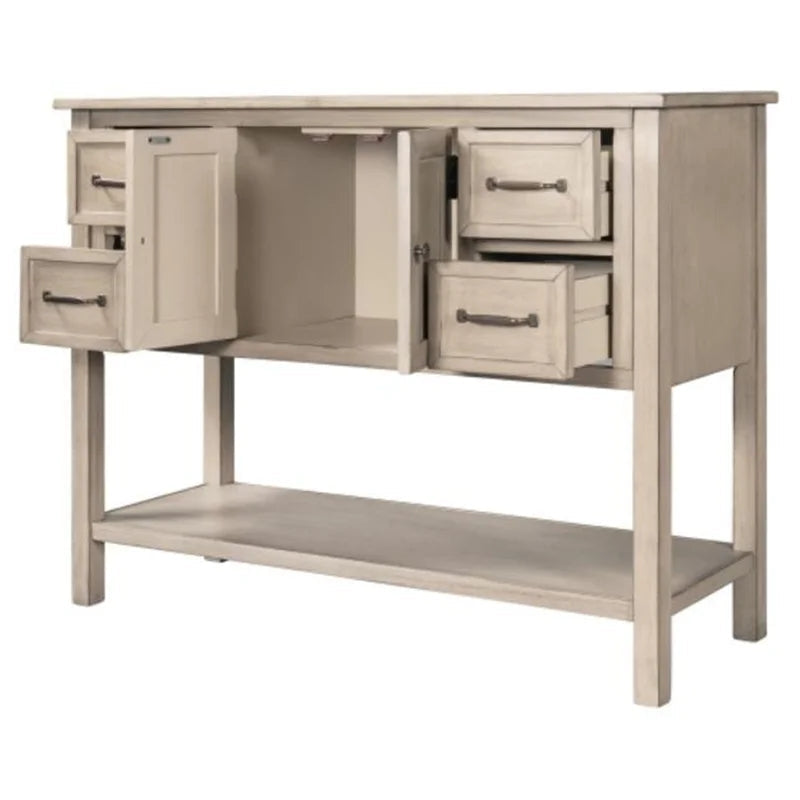 43 Inches Modern Console Sofa Table, Gray