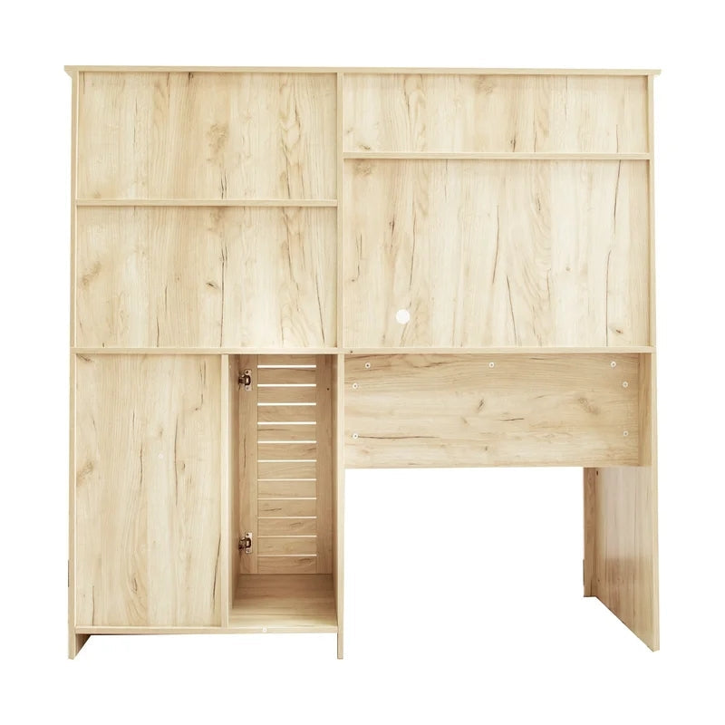 Home Office Computer Desk, Antiqued Oak