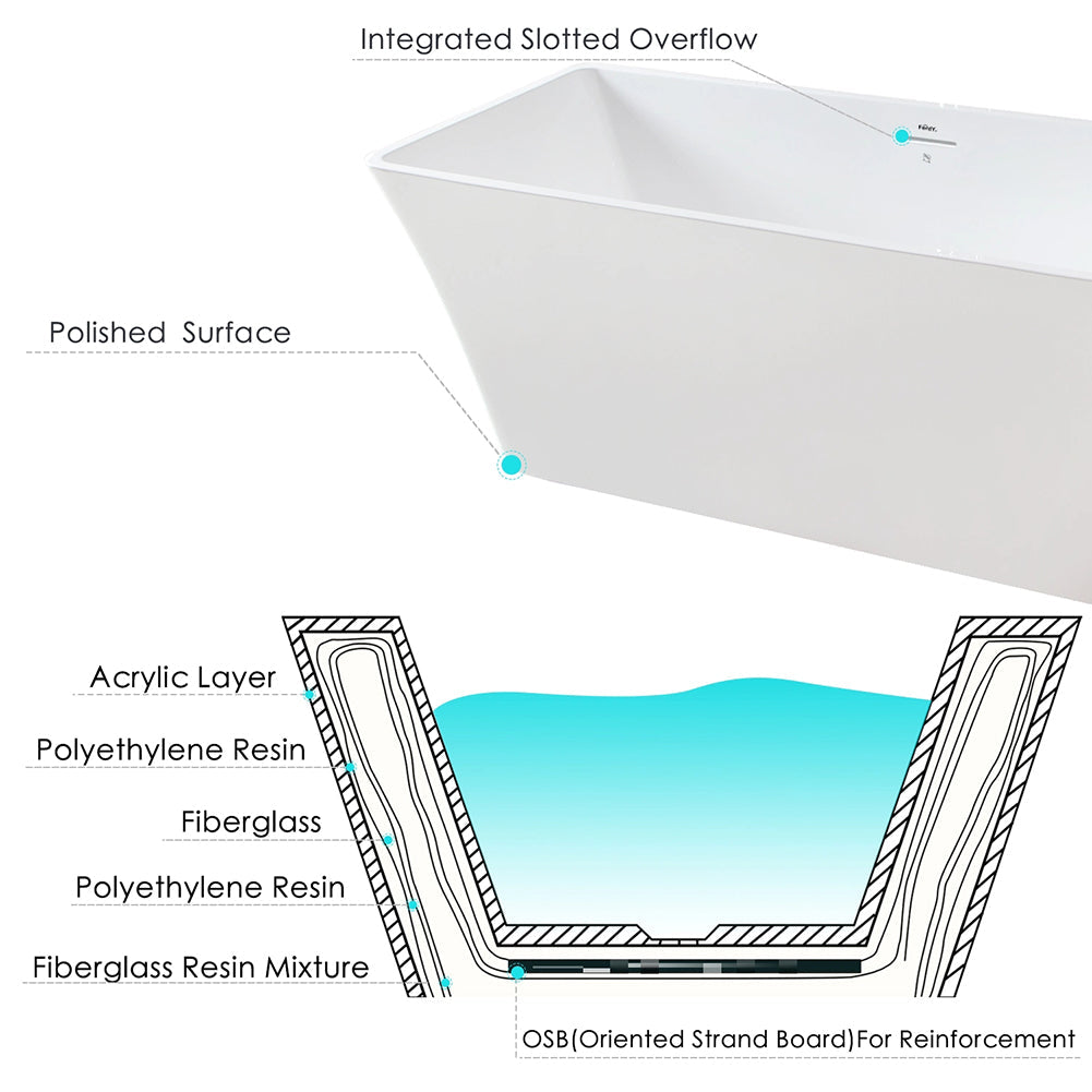 Freestanding Soaking Bathtub