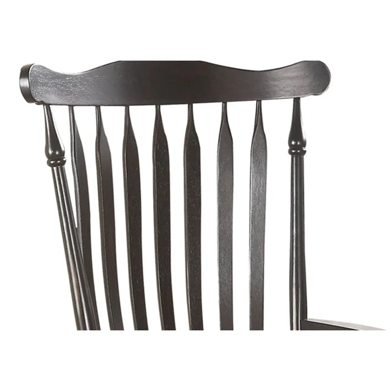 Modern Wooden Rocking Chair in Black