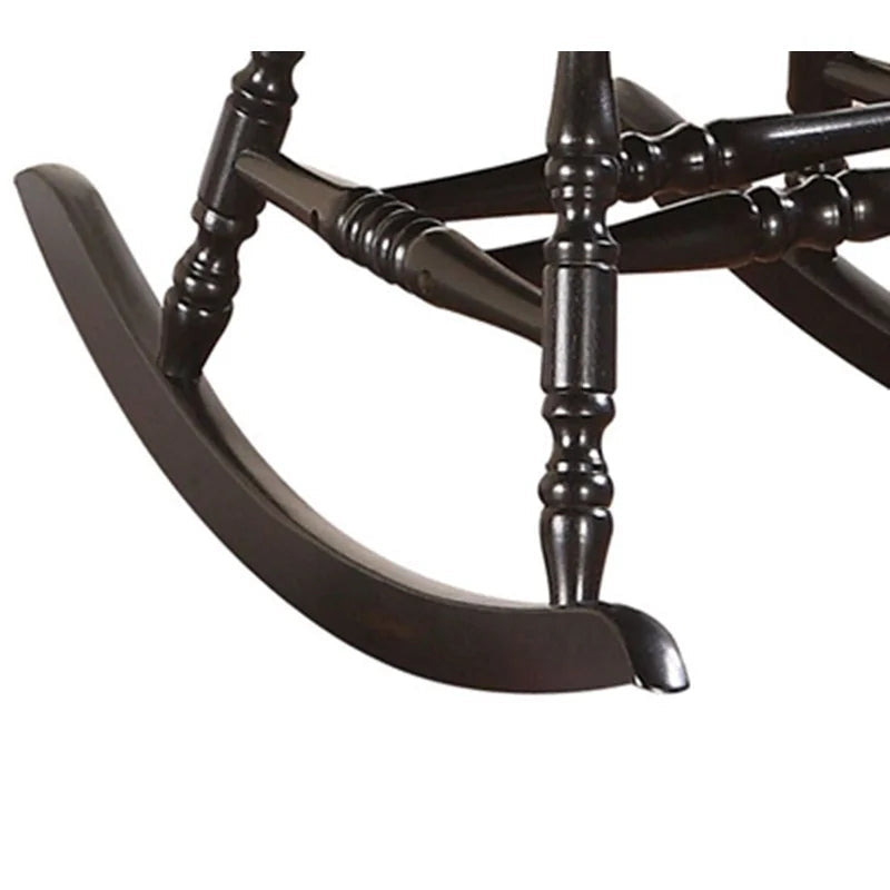 Modern Wooden Rocking Chair in Black