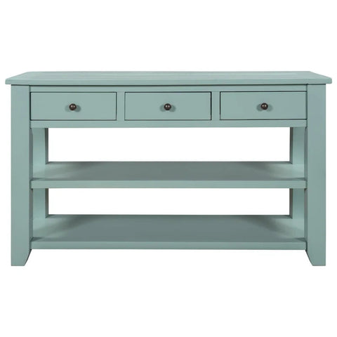 48 Inches Modern Solid Wood Console Table, Retro Green