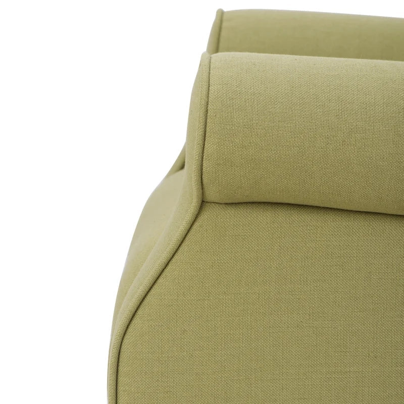 Modern Wing Back Roll Arm Sofa Chair, Avocado