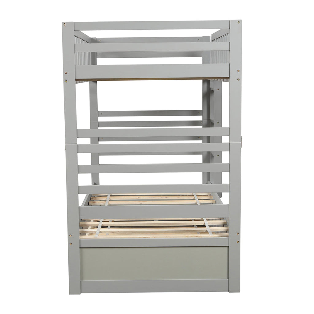 Twin over Twin Bunk Bed with Trundle