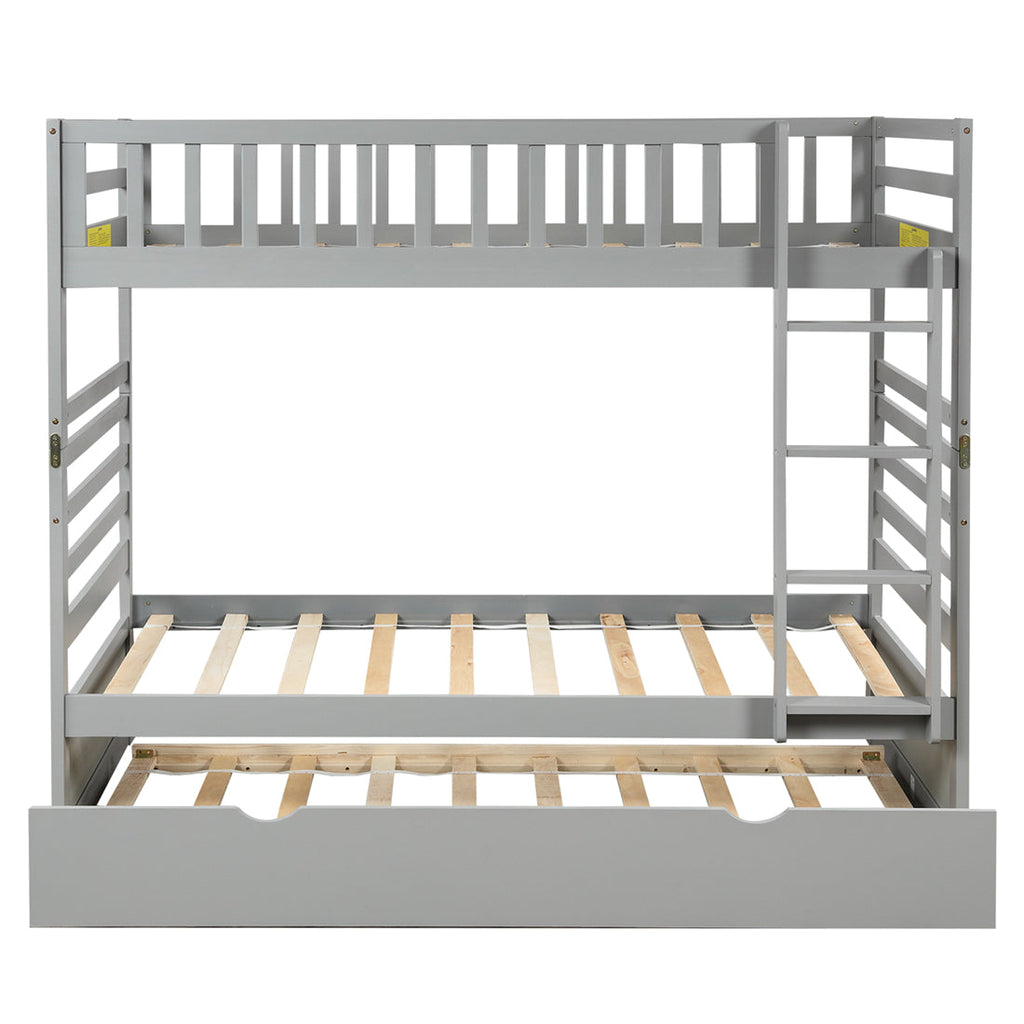 Twin over Twin Bunk Bed with Trundle