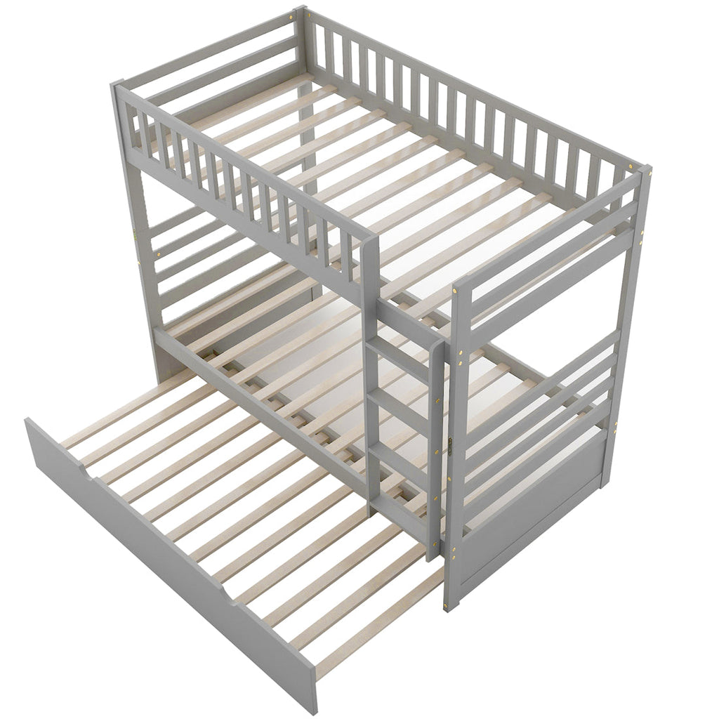 Twin over Twin Bunk Bed with Trundle