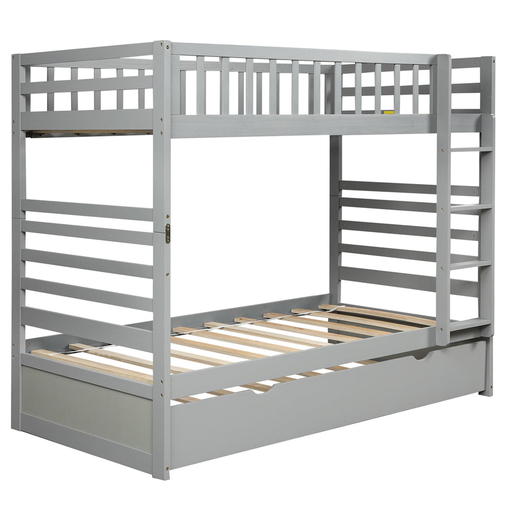 Twin over Twin Bunk Bed with Trundle