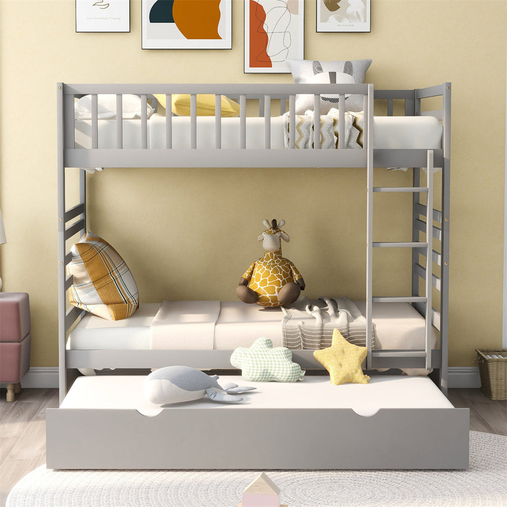 Twin over Twin Bunk Bed with Trundle