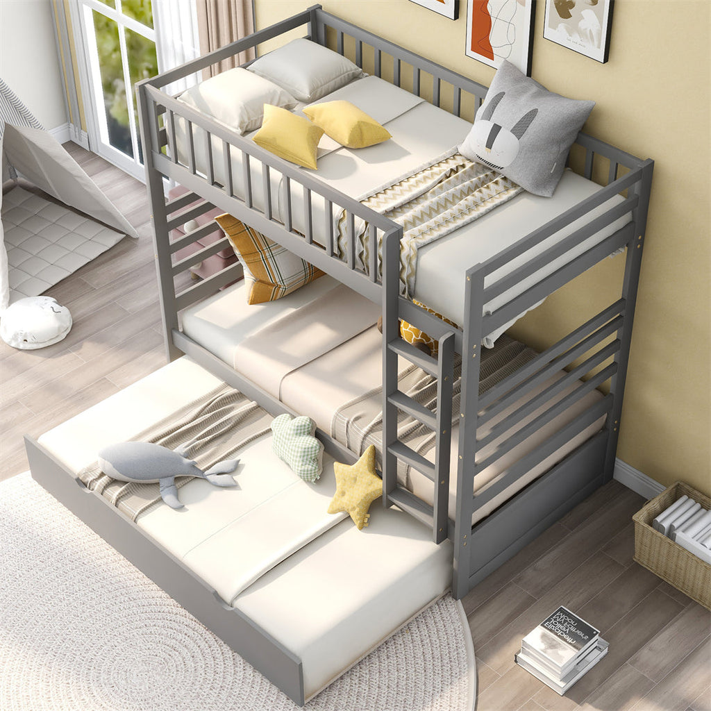 Twin over Twin Bunk Bed with Trundle