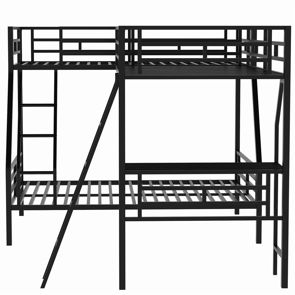 Twin over Full Loft Bunk Bed with Desk