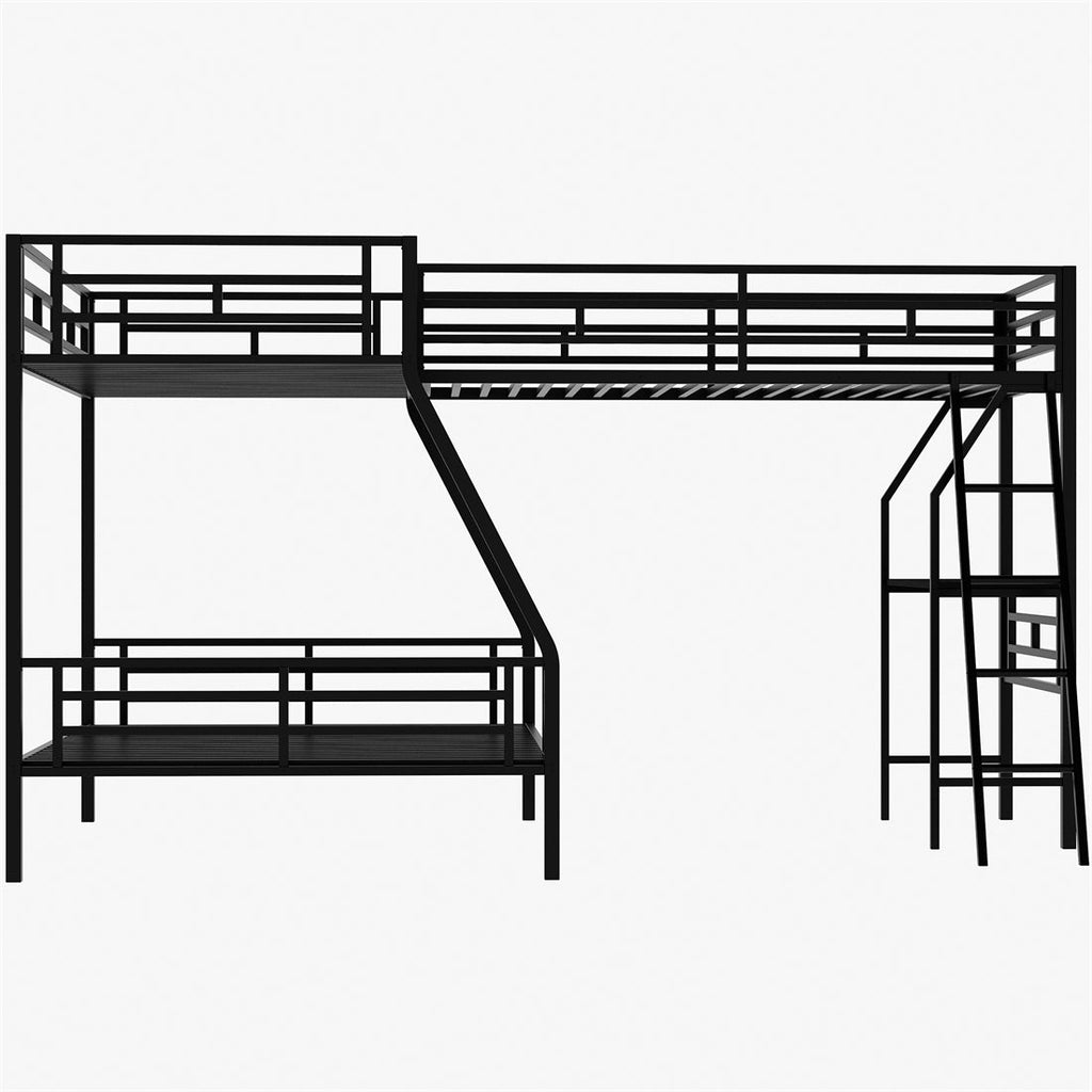 Twin over Full Loft Bunk Bed with Desk