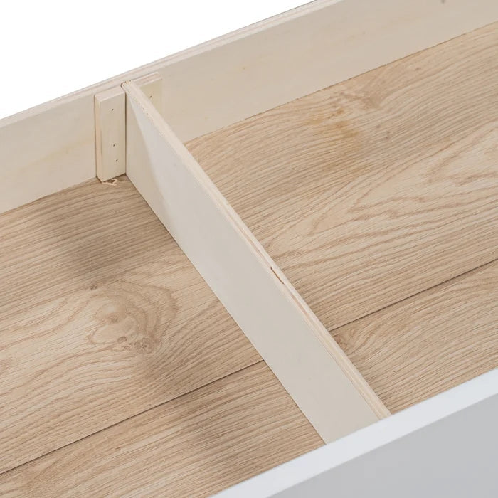 Twin Size Daybed with Inseparable 2 Drawers, White