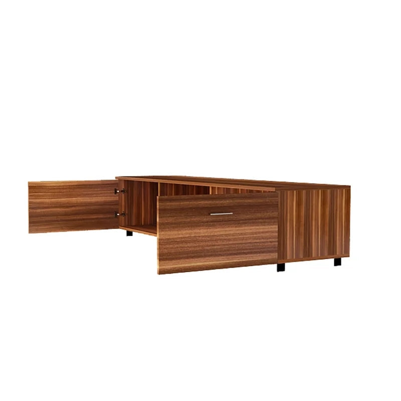 Walnut TV Stand Media Console Table for 70 Inch TV