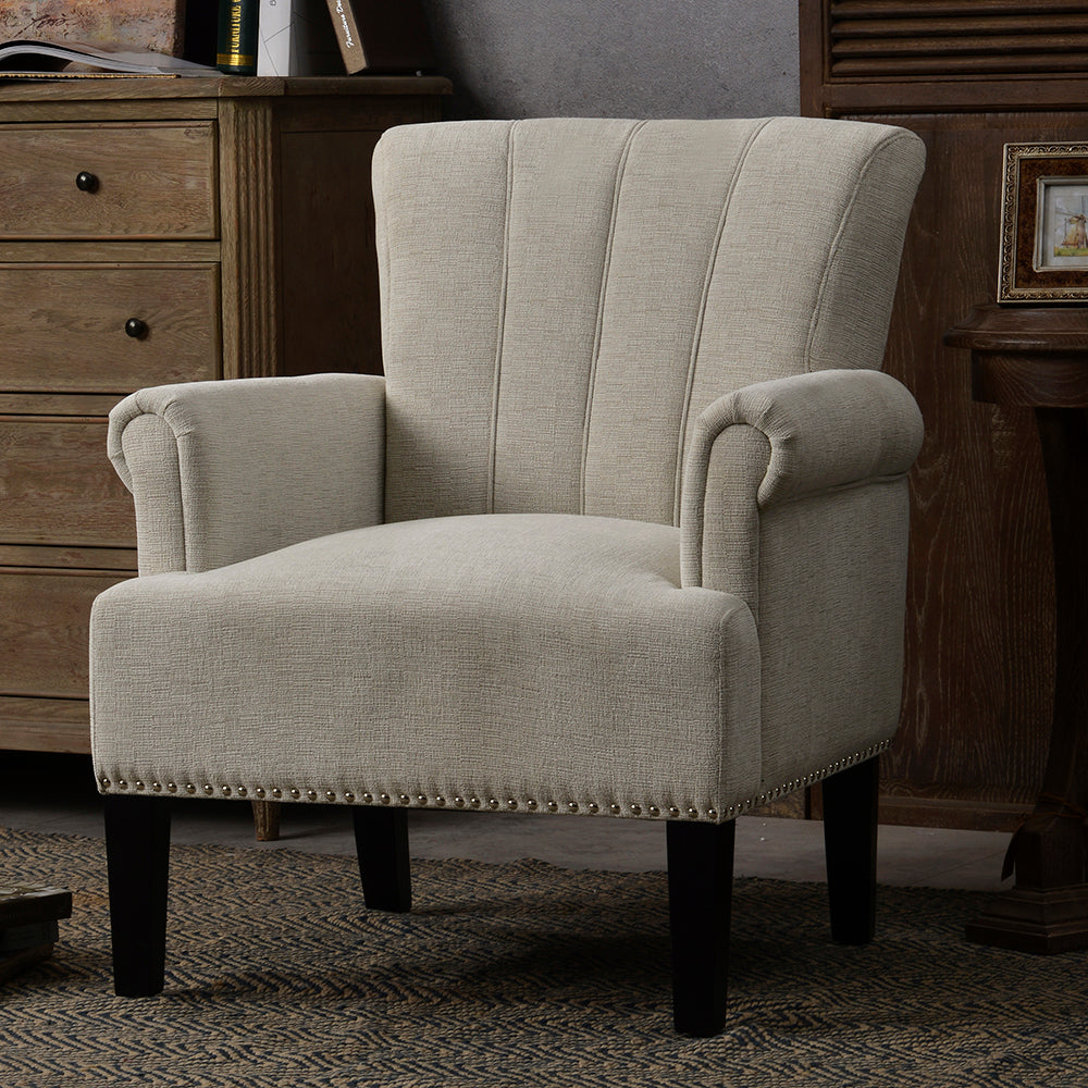 Tufted Upholstered Armchair