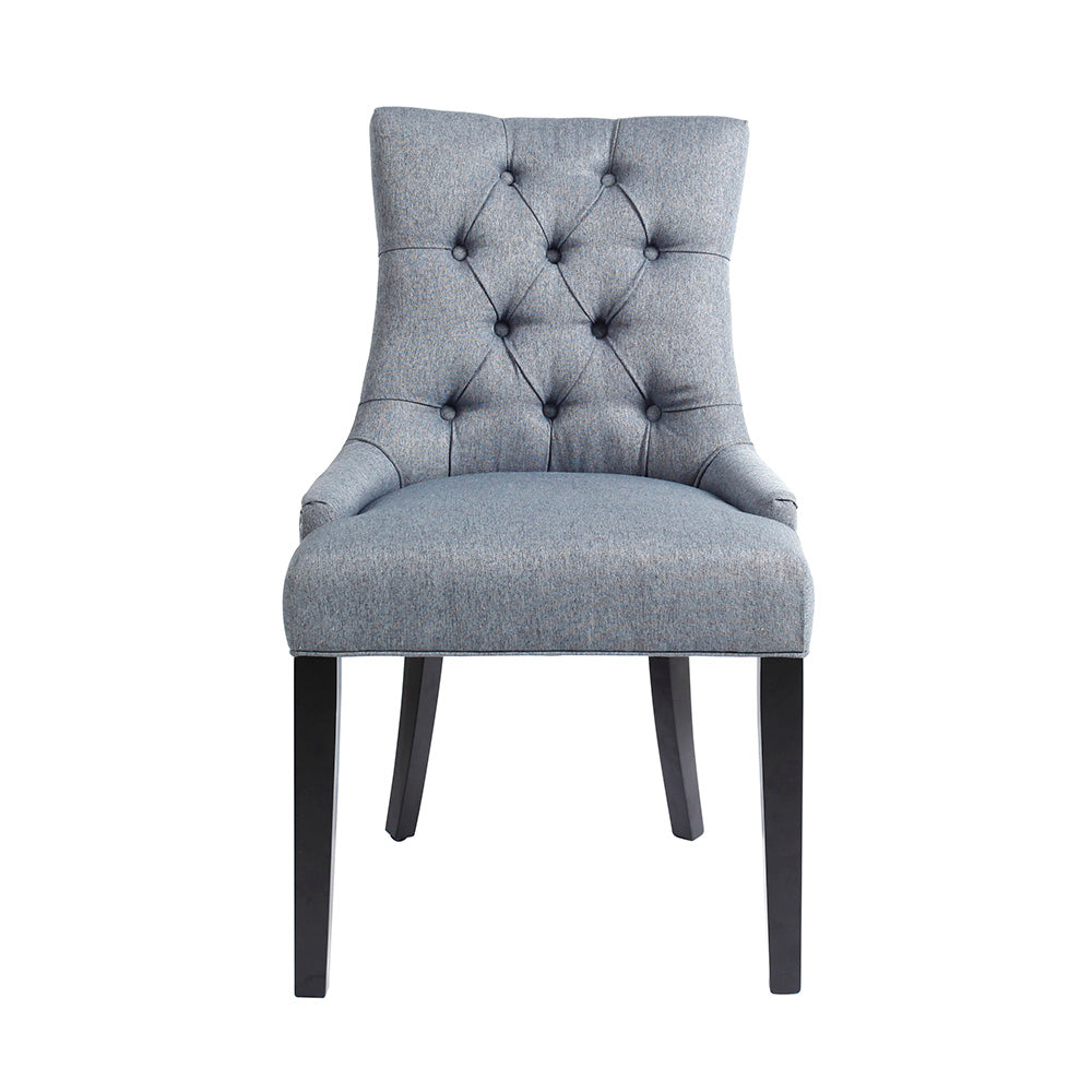 Tufted Upholstered Dining Chairs with Nailheads