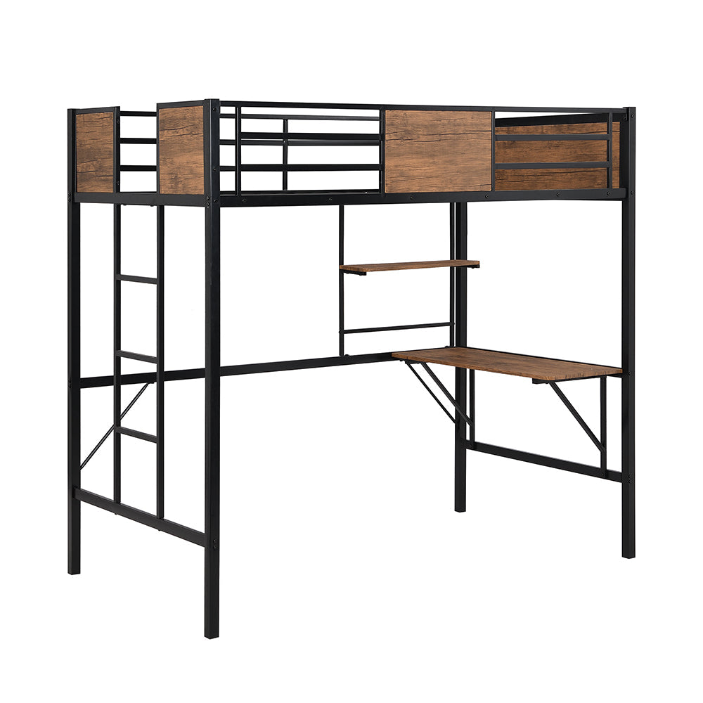 Twin Loft Bed with Built-in-Desk