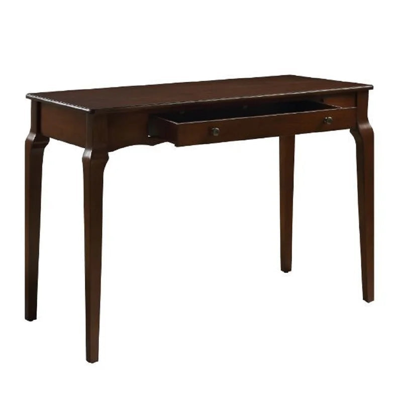 Classic Wooden Writing Desk, Espresso Finish