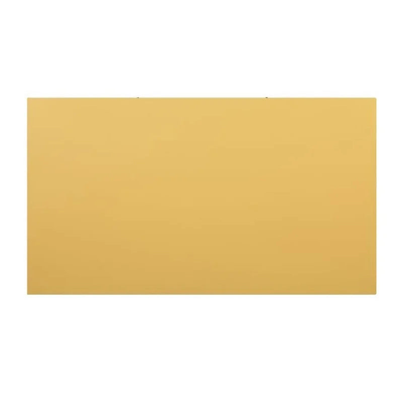 Modern Office Writing Desk, Yellow Finish