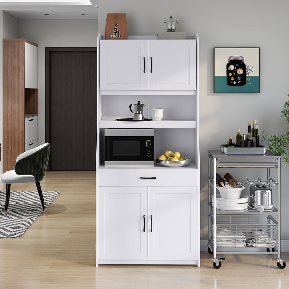 One-body Style Pantry Storage Buffet Cabinet