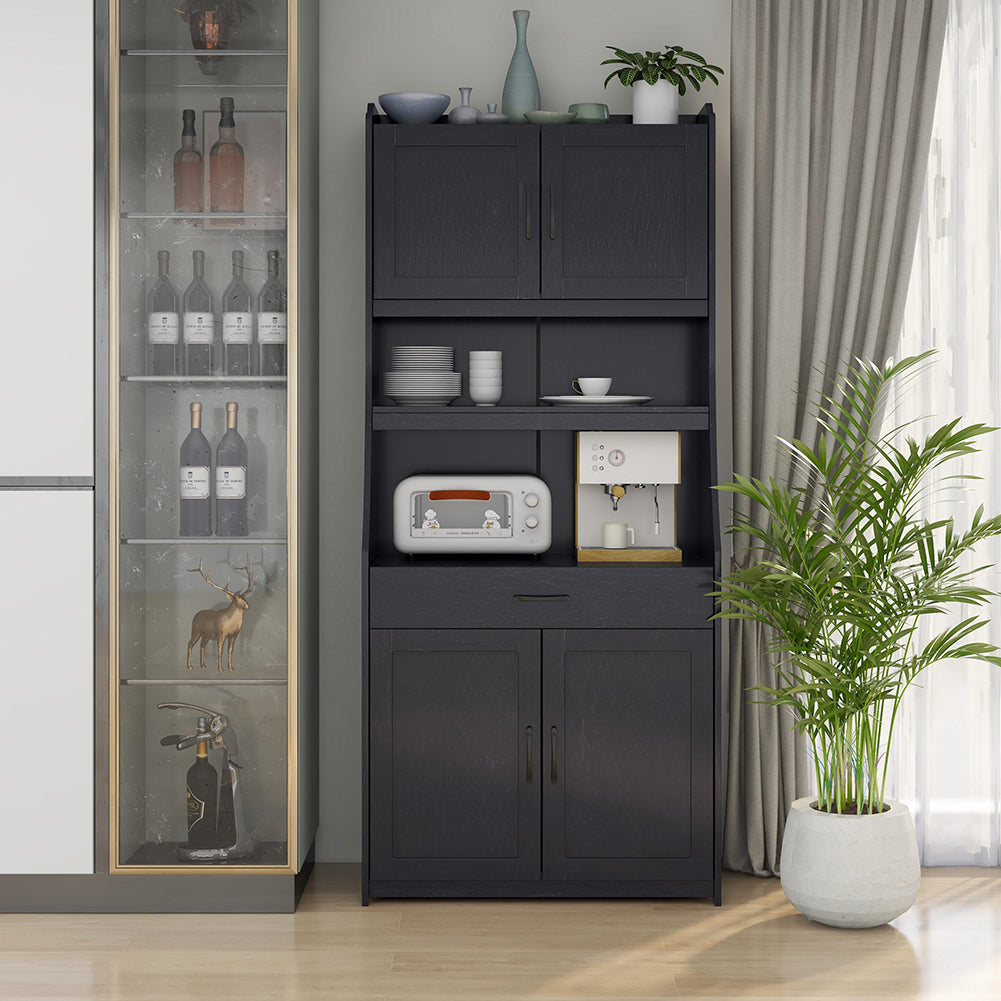 One-body Style Pantry Storage Buffet Cabinet