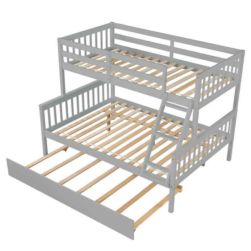 Twin Over Full Bunk Bed with Trundle