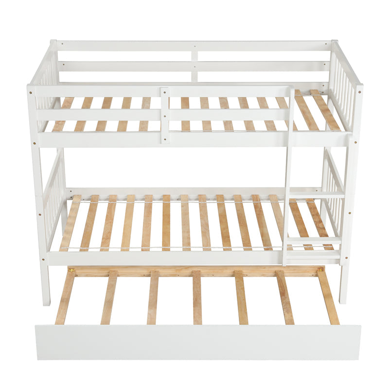 Twin Over Twin Bunk Bed with Trundle