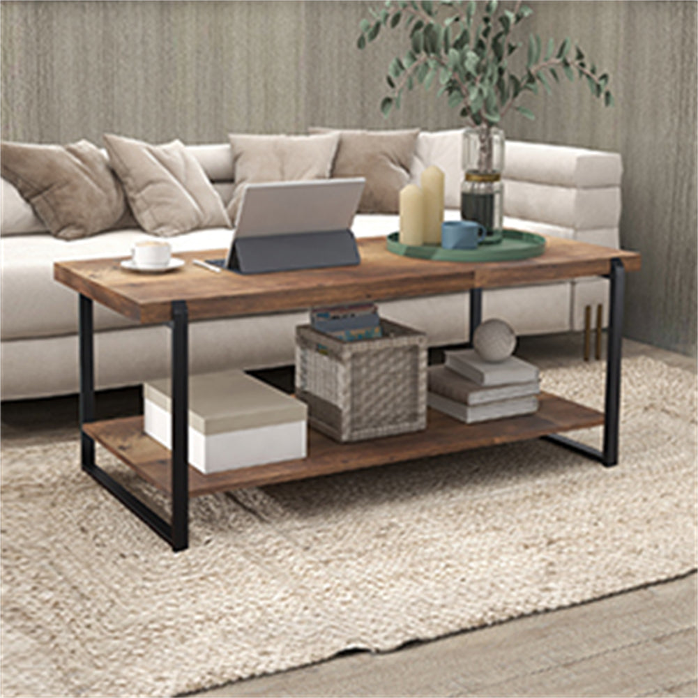 Coffee Table with Storage Shelf