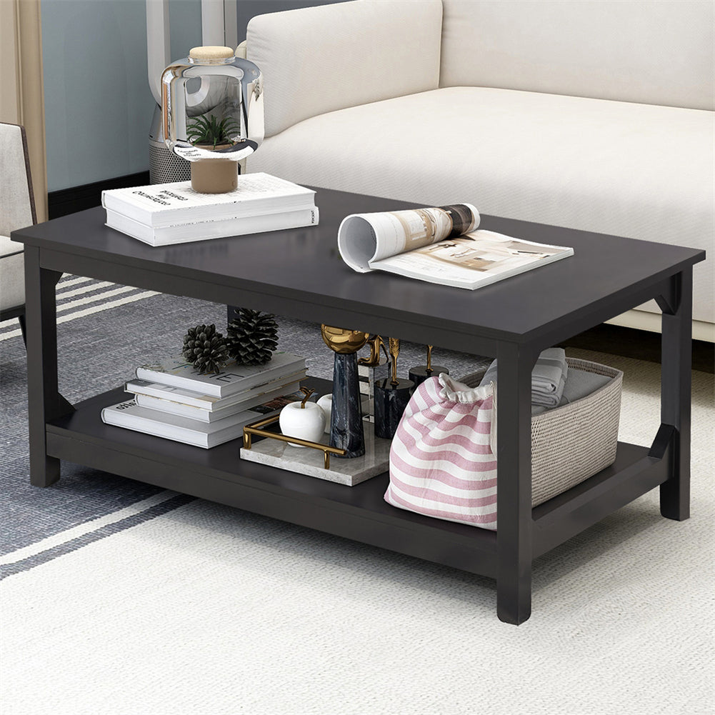 Coffee Table with Storage Shelf