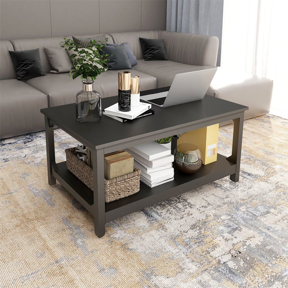 Coffee Table with Storage Shelf