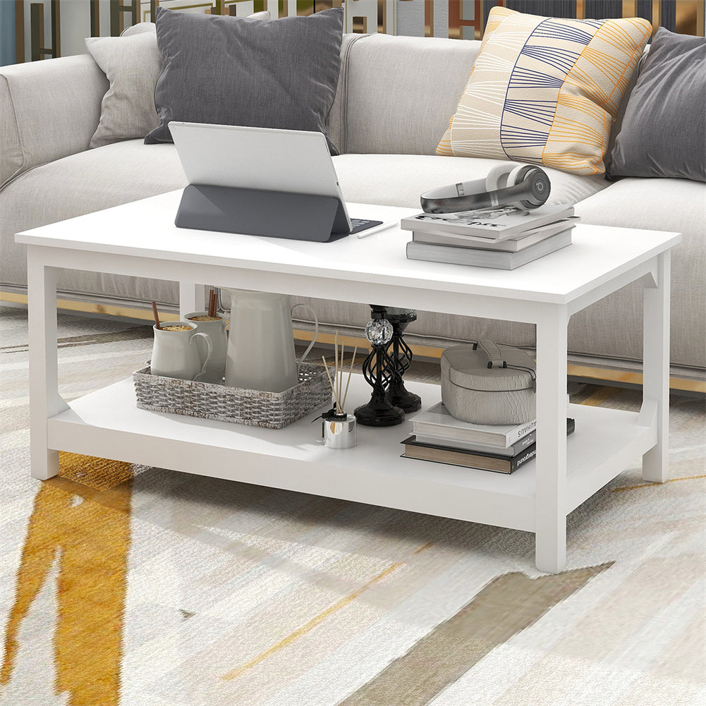 Coffee Table with Storage Shelf