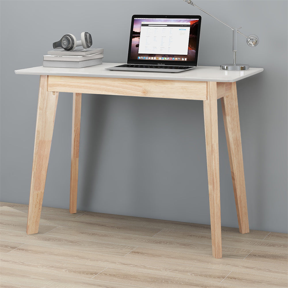 Study Desk Solid Rubber Wood Legs