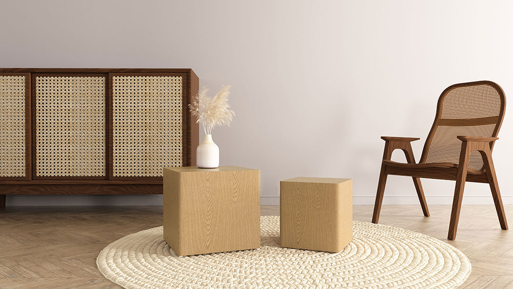 Square Accent Tables Set of 2