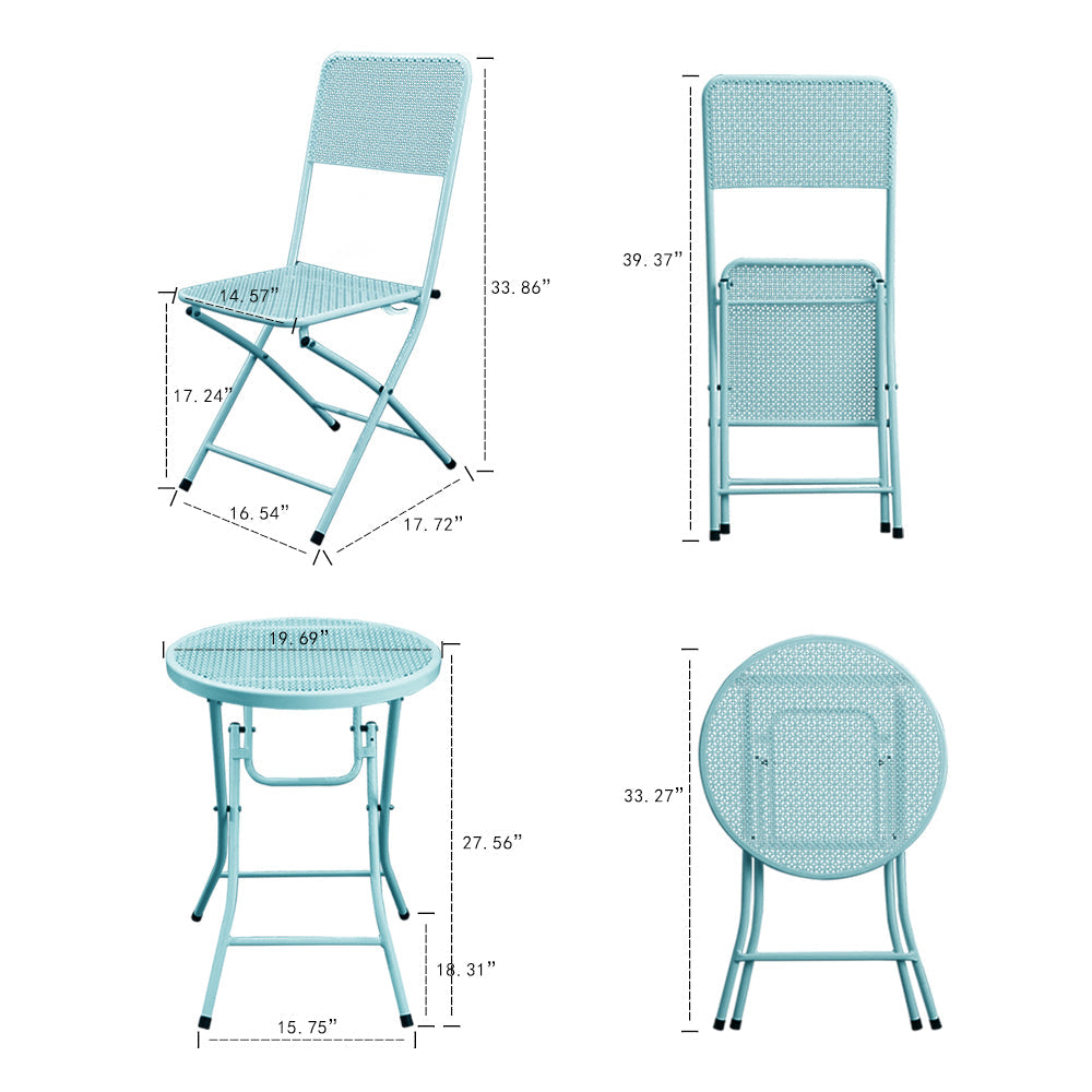 Folding Table and Chairs Set for Outdoor