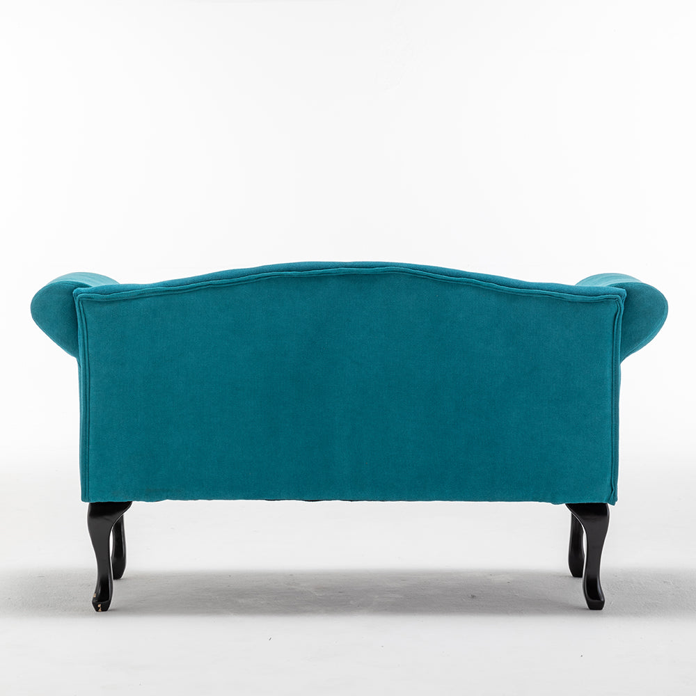 2-Seater Mid Century Upholstered Sofa