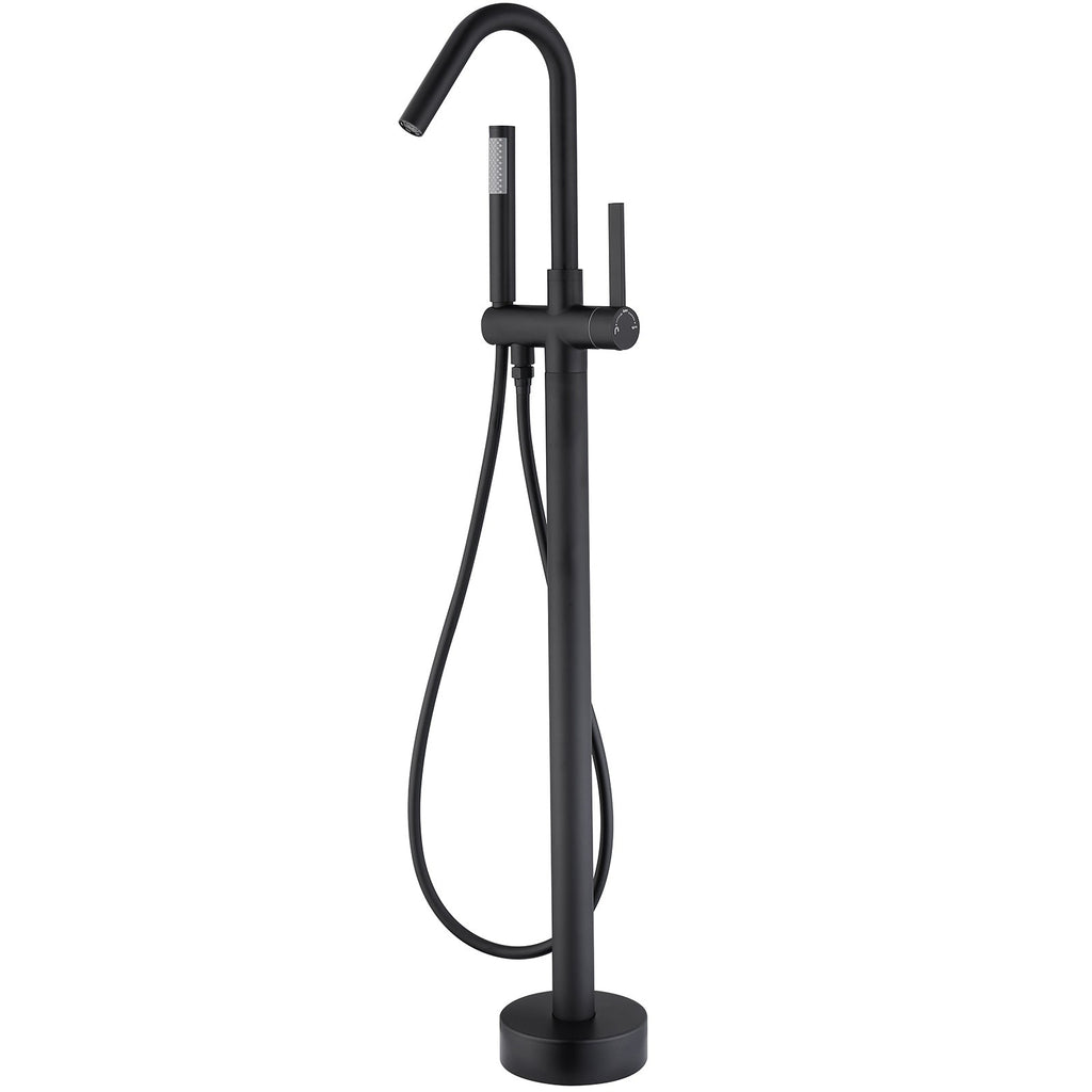 Freestanding Floor Bathtub Faucet with Hand Shower