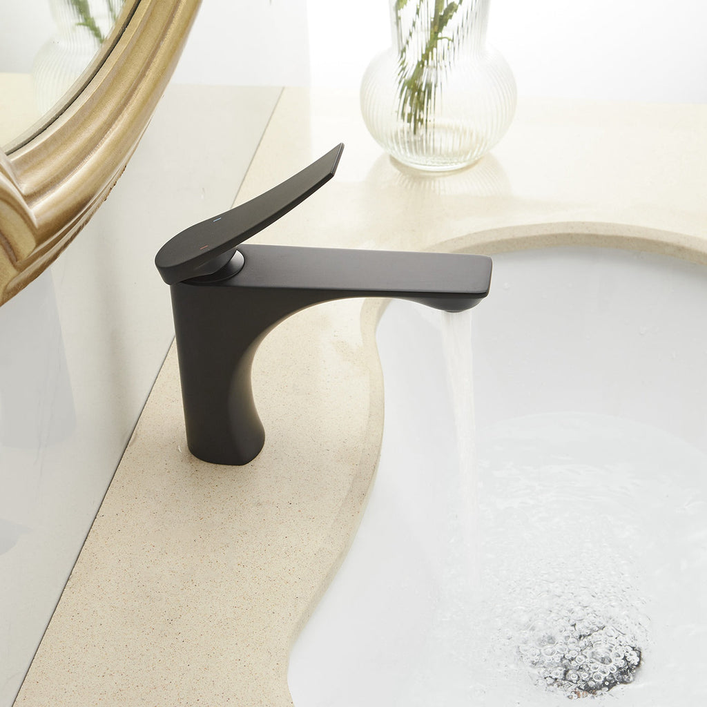 Single Handle Bathroom Faucet With Pop-up Drain