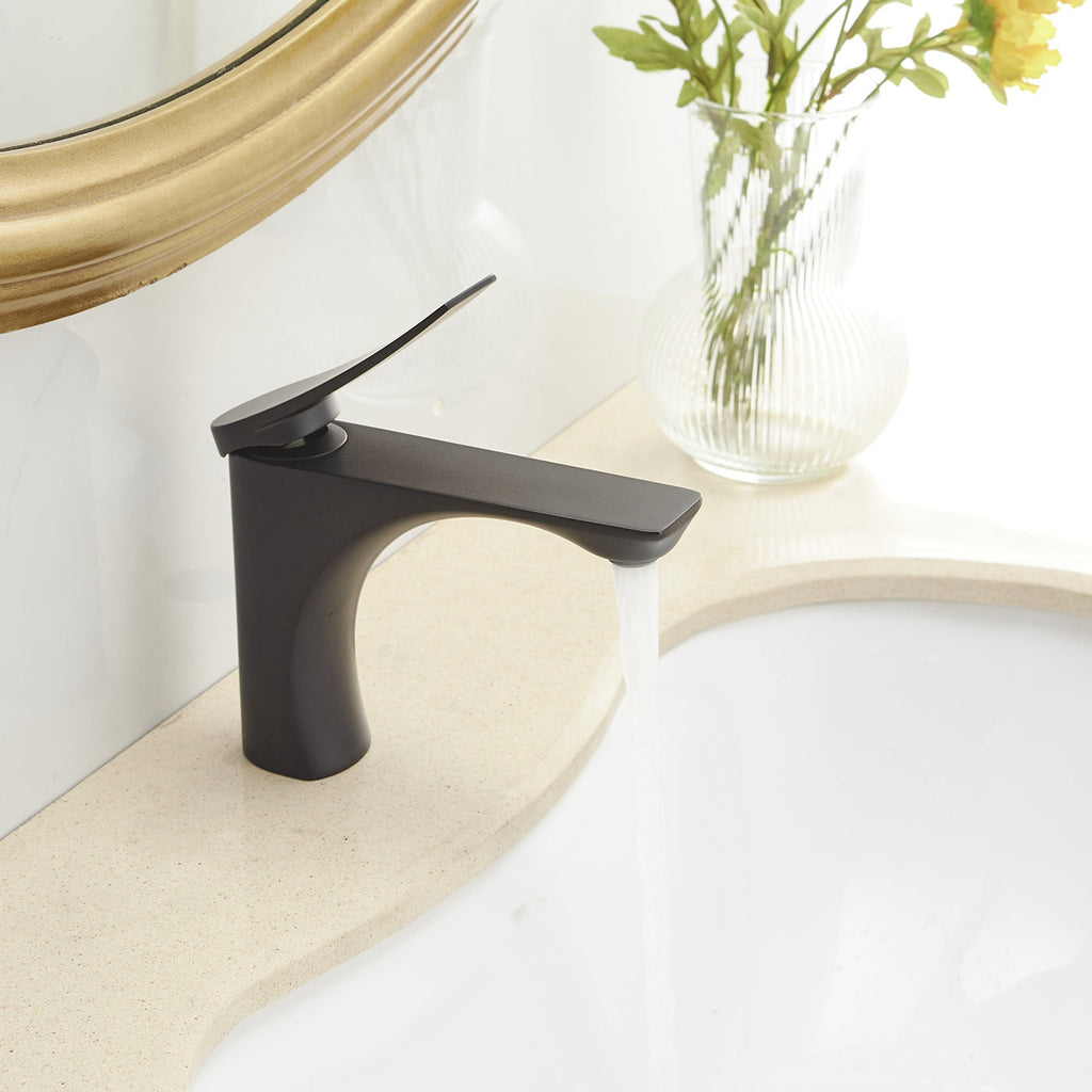 Single Handle Bathroom Faucet With Pop-up Drain