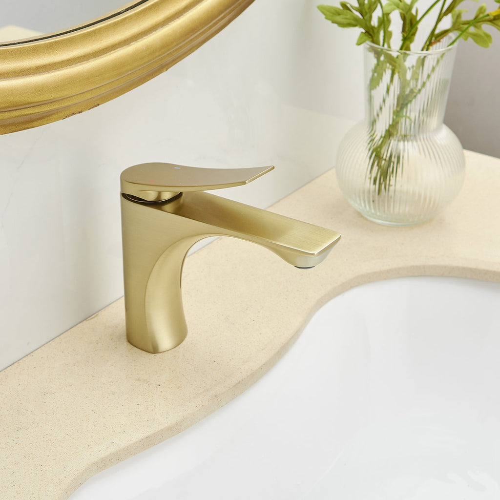 Single Handle Bathroom Faucet With Pop-up Drain