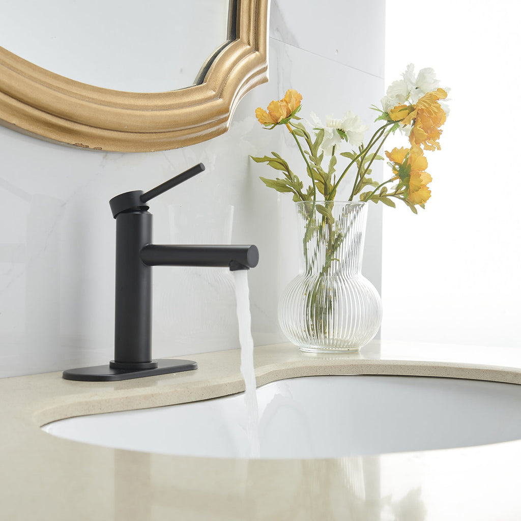 Single Handle Bathroom Faucet With Pop-up Drain