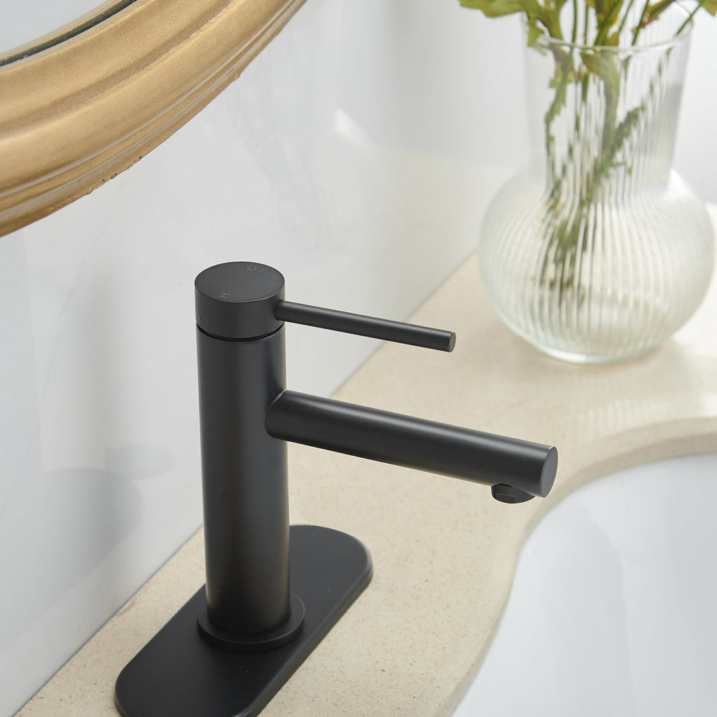 Single Handle Bathroom Faucet With Pop-up Drain