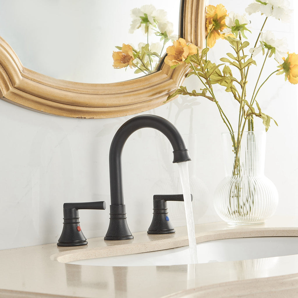 2-Handle Waterfall Bathroom Sink Faucet